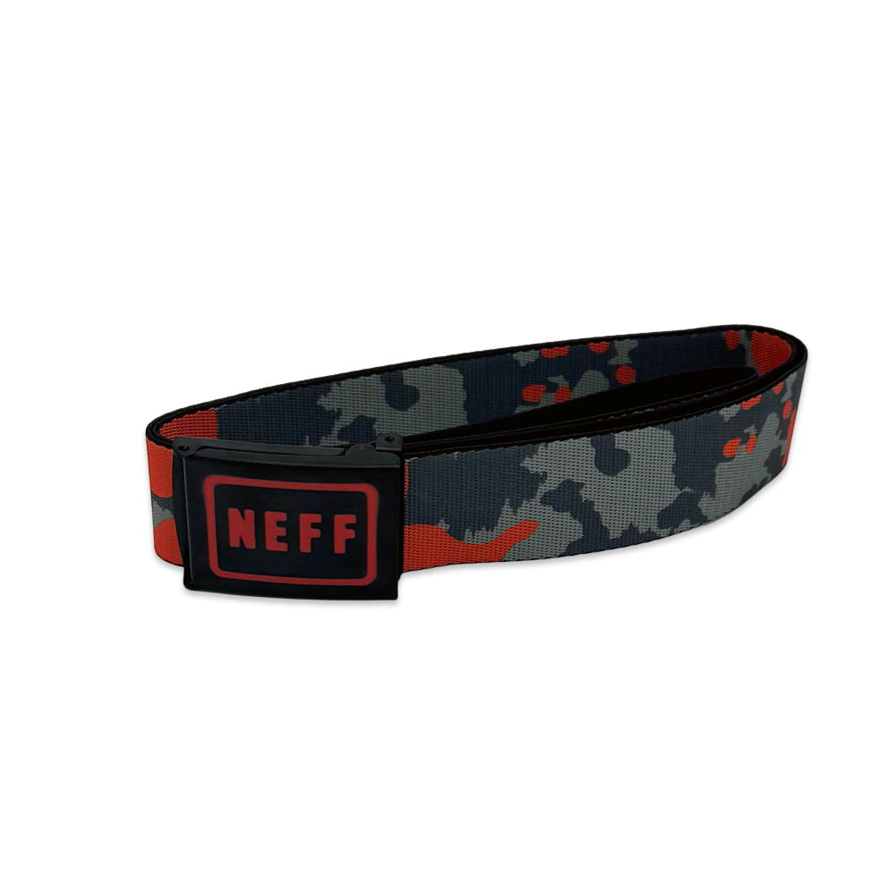 Neff Orange Camo Reversible Web Belt