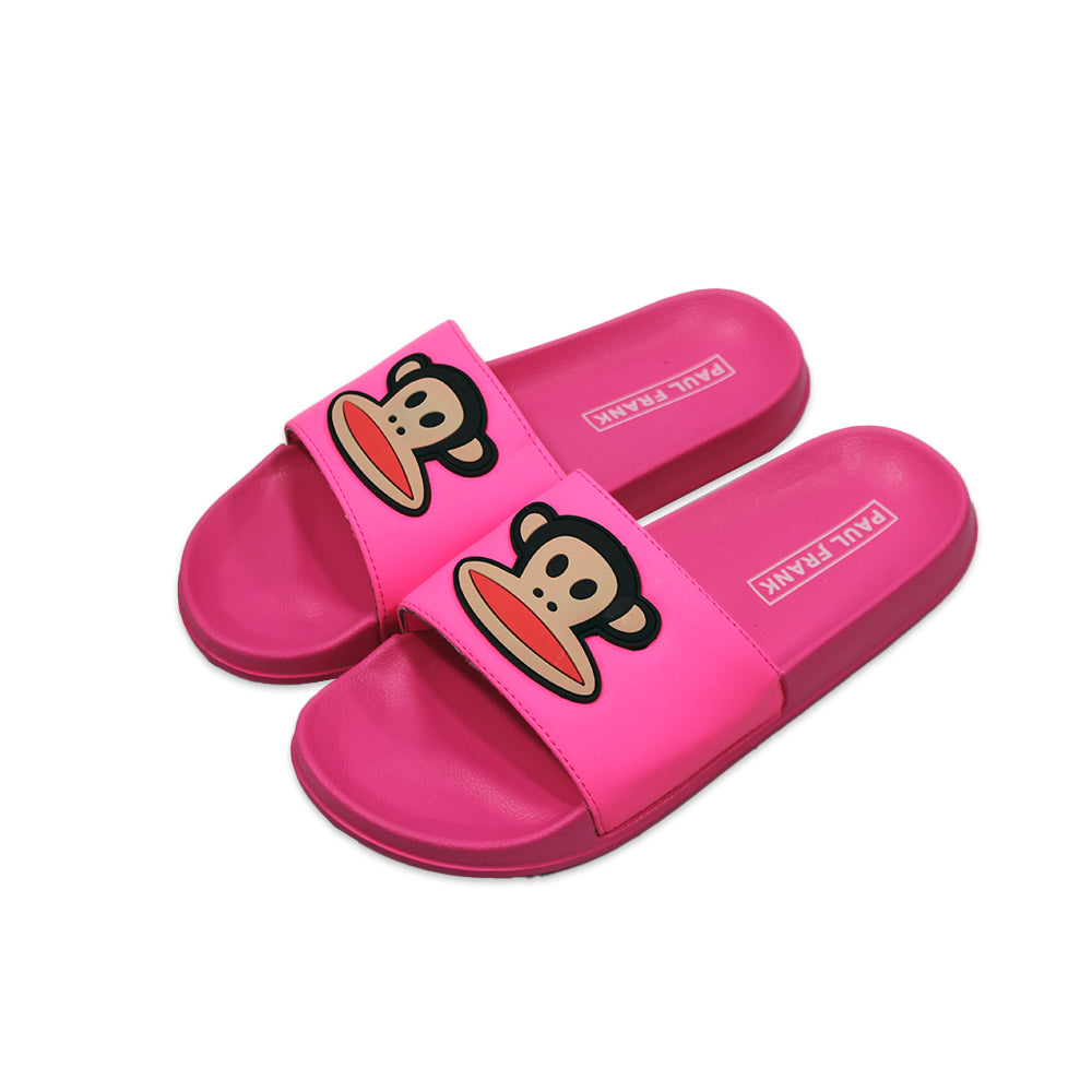 Women's Pink Paul Frank Slides Prepack 12 Pairs