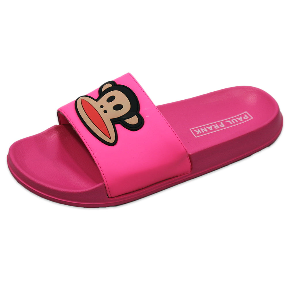 Women's Pink Paul Frank Slides Prepack 12 Pairs