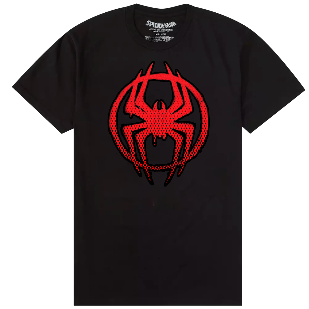 Men's Black Marvel Spider-Man: Across The Spider-Verse Graphic Tee T-Shirt