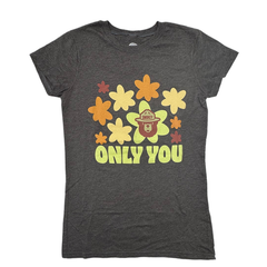 Women Junior's Grey Smokey The Bear Only You T-Shirt