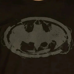 Men's Black Batman Logo Graphic Tee T-Shirt