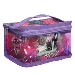 Girls Disney Descendants 6.5 Inch Clear Utility Case with Sleep Mask, Hair Ties and Comb & Mirror Set - Rex Distributor, Inc. Wholesale Licensed Products and T-shirts, Sporting goods,