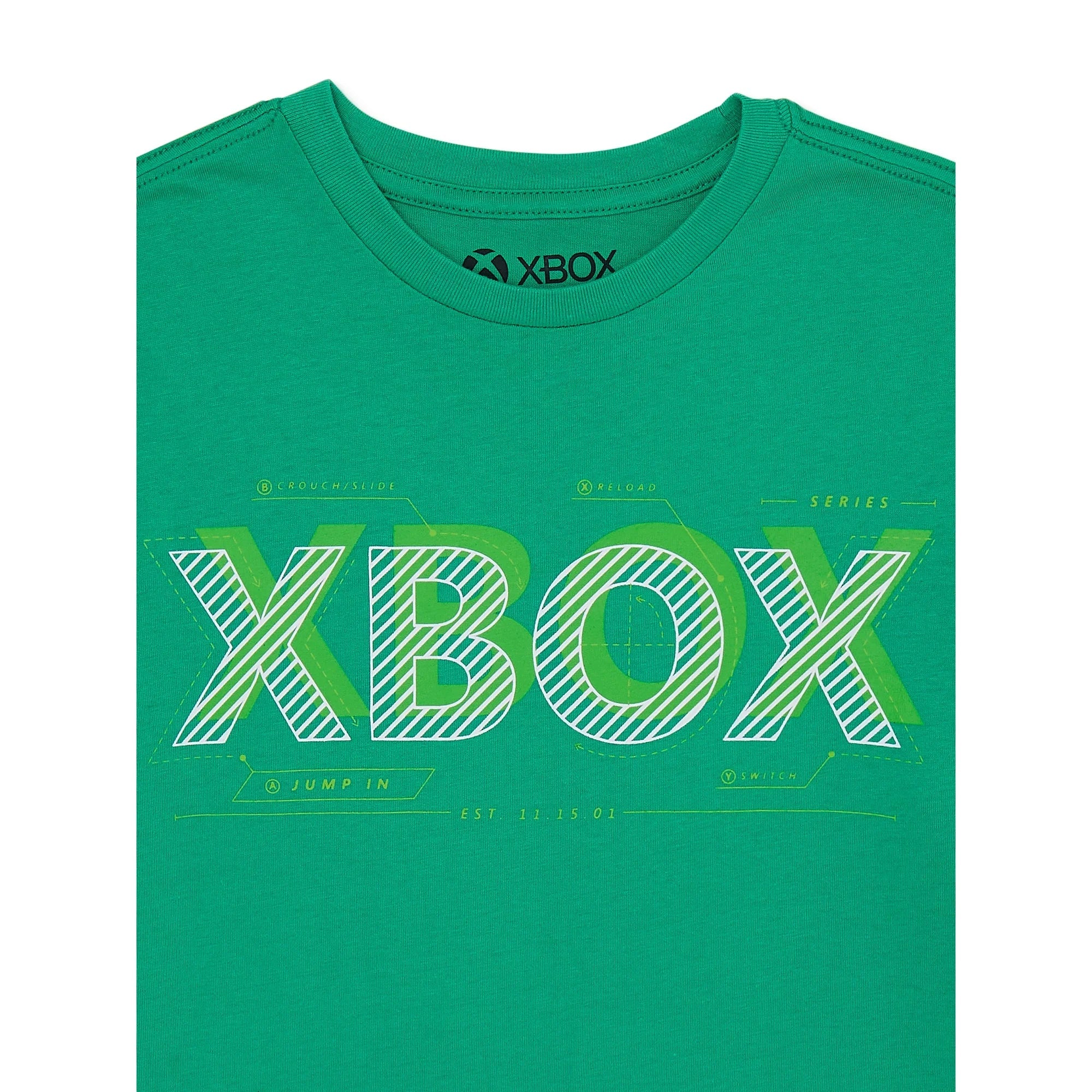 Boy's Green Xbox Boys Graphic T-Shirt Tee