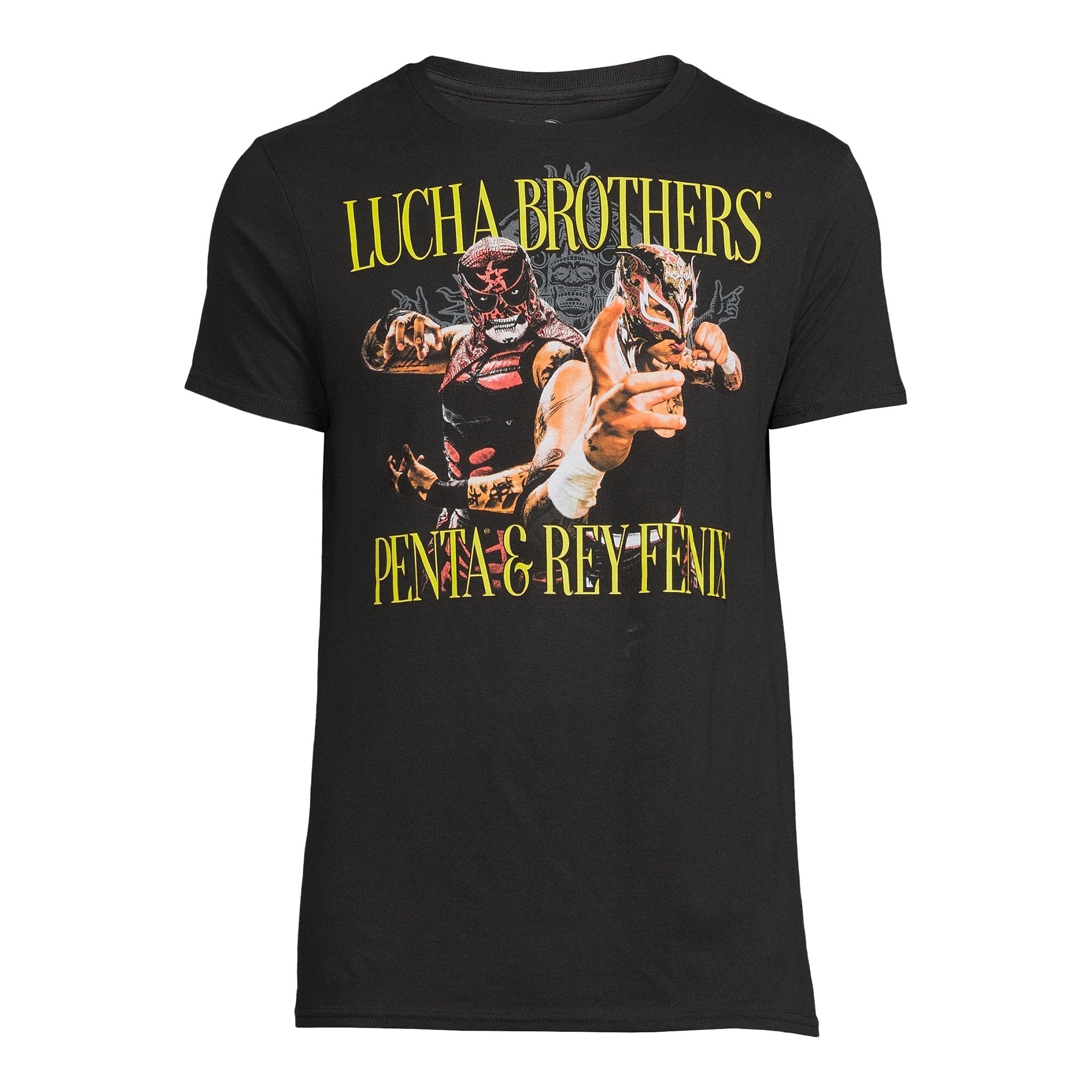Men's Lucha Brothers Short Sleeve Graphic T-Shirt Black