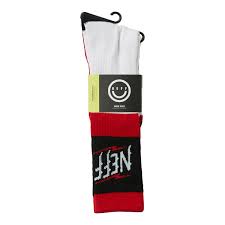 NEFF Luge Lighting Red Snow Socks