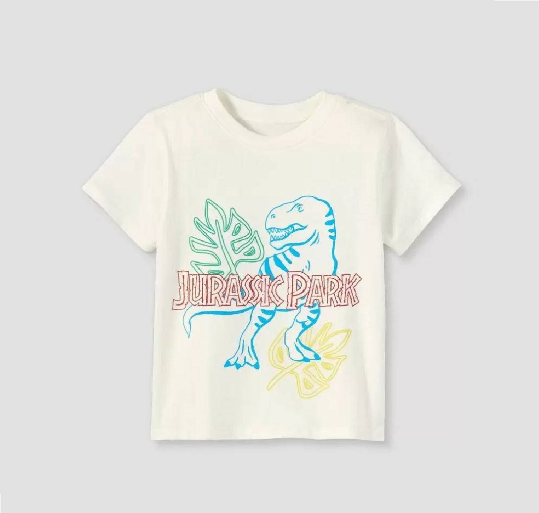 Toddler Boys' Jurassic Park Short Sleeve T-Shirt Ivory Tee