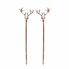 Harry Potter Rose Gold Heart Antler Hair Pin Sticks