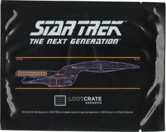 Loot Crate July 2016 Exclusive Star Trek U.S.S. Enterprise Dedication Plaque Replica Decal Star Trek: The Next Generation