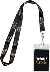 Schitts Creek Logo Design Lanyard with ID Badge