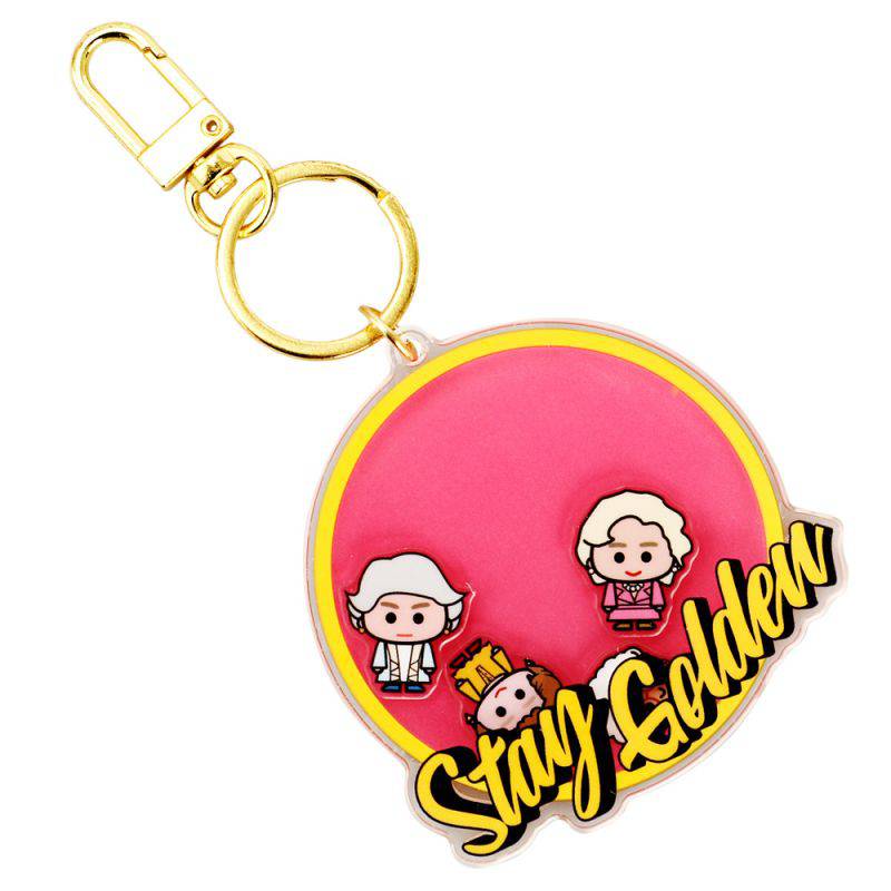 Stay Golden Golden Girls Shaker Charm Keychain