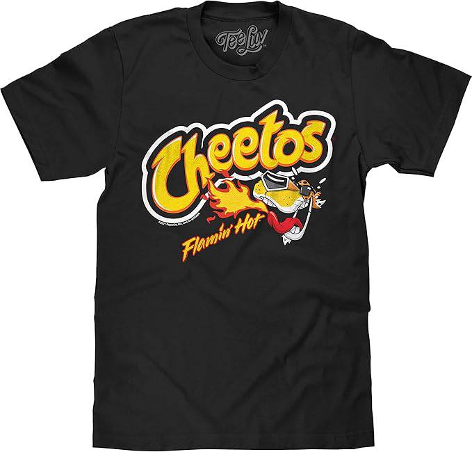 Men's Black Flamin' Hot Cheetos Graphic T-Shirt