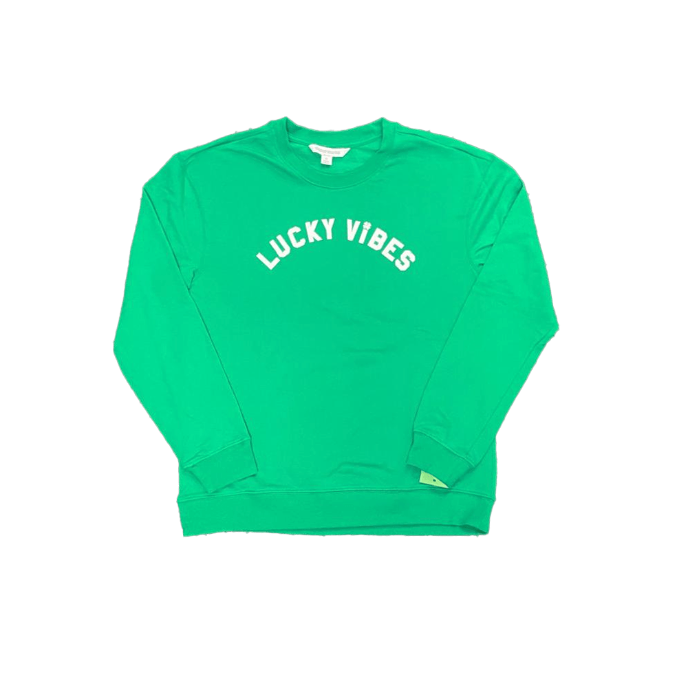 Women's Green Lucky Vibes Sweater Pullover