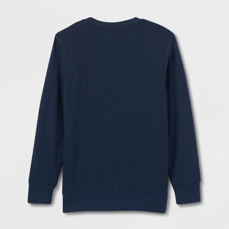 Boys' Marvel Black Panther Crewneck Sweatshirt - Sweater Blue