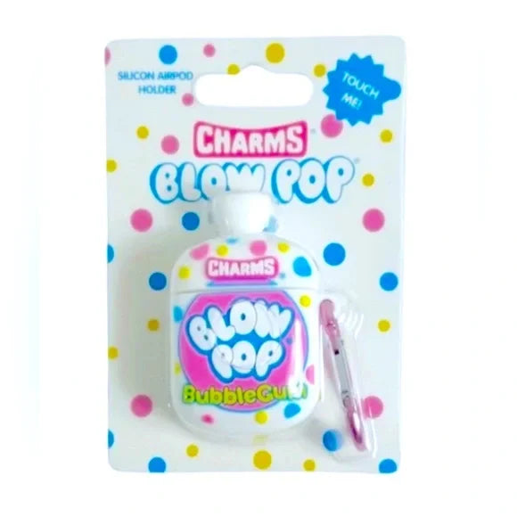 Blow Pop Bubble Gum Silicone AirPod Case Holder For Gen 1 & 2