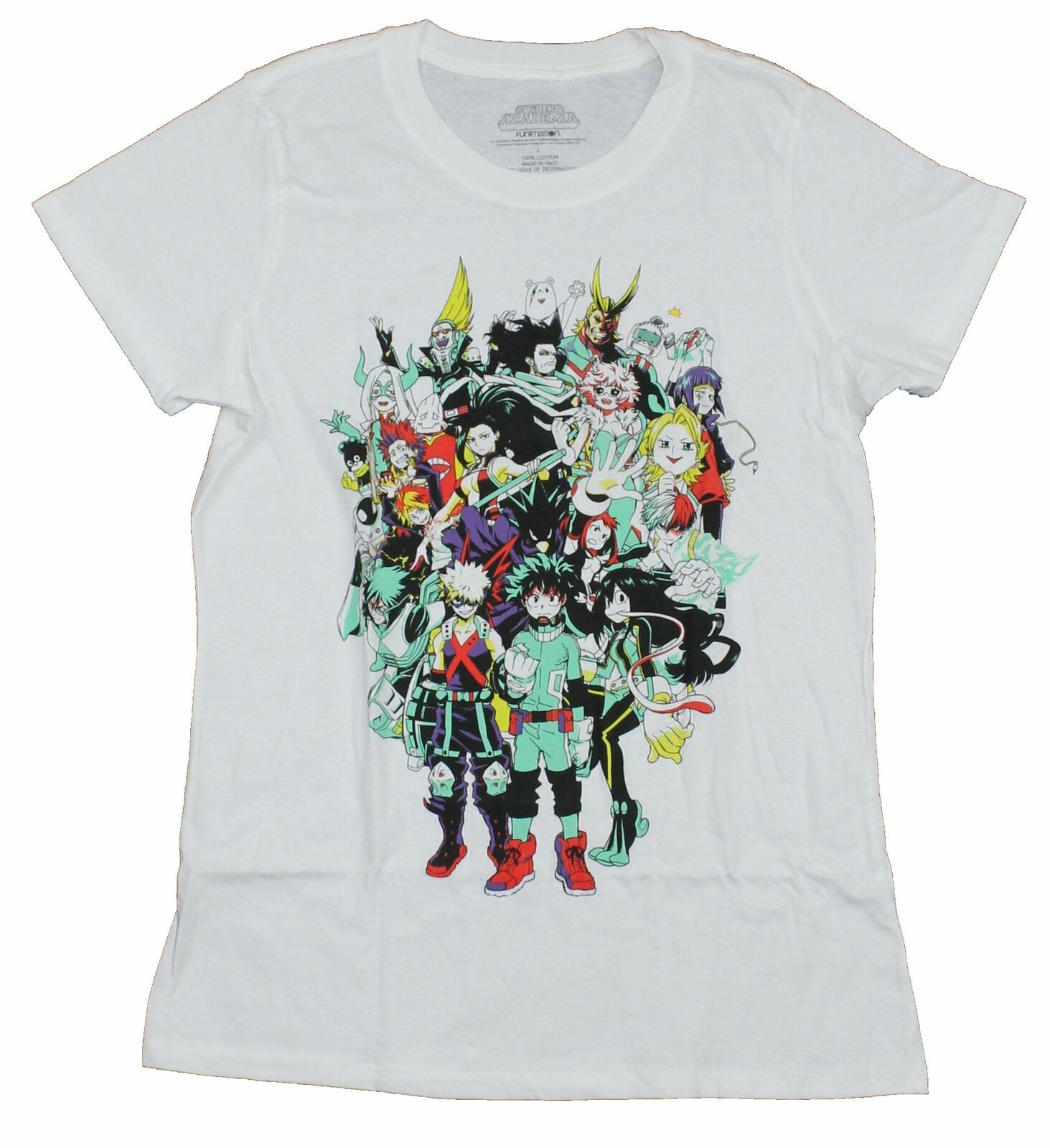 Women Junior's Anime My Hero Academia Class 1-A Group Tee T-Shirt