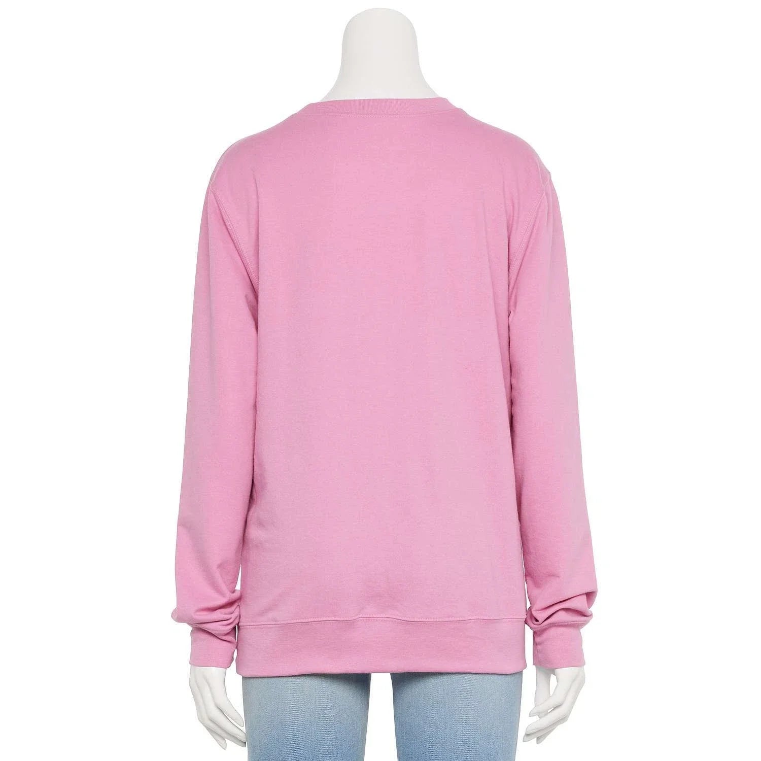 Women's Juniors Pink Barbie Malibu Sweatshirt Pullover