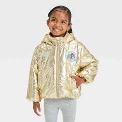 Bluey Girl's Toddlers Gold Puffer Coat