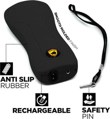 STUN SGGDVHV-BK Guard Dog Security VICE, Child Safety Stun Gun - Rechargeable with Safety Disable Pin LED Flashlight