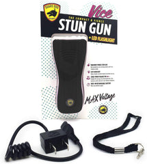 STUN SGGDVHV-BK Guard Dog Security VICE, Child Safety Stun Gun - Rechargeable with Safety Disable Pin LED Flashlight