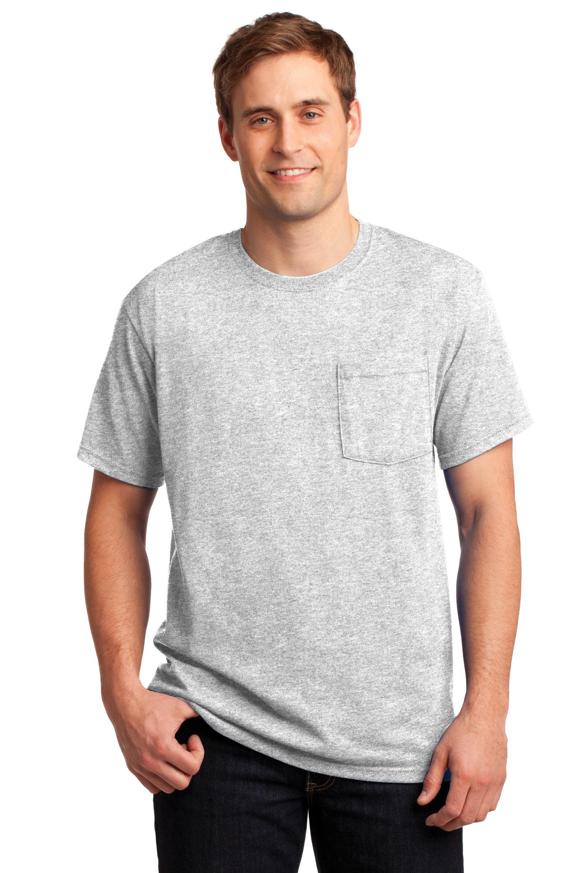 Jerzees® -  Dri-Power® 50/50 Cotton/Poly Pocket T-Shirt.  29MP