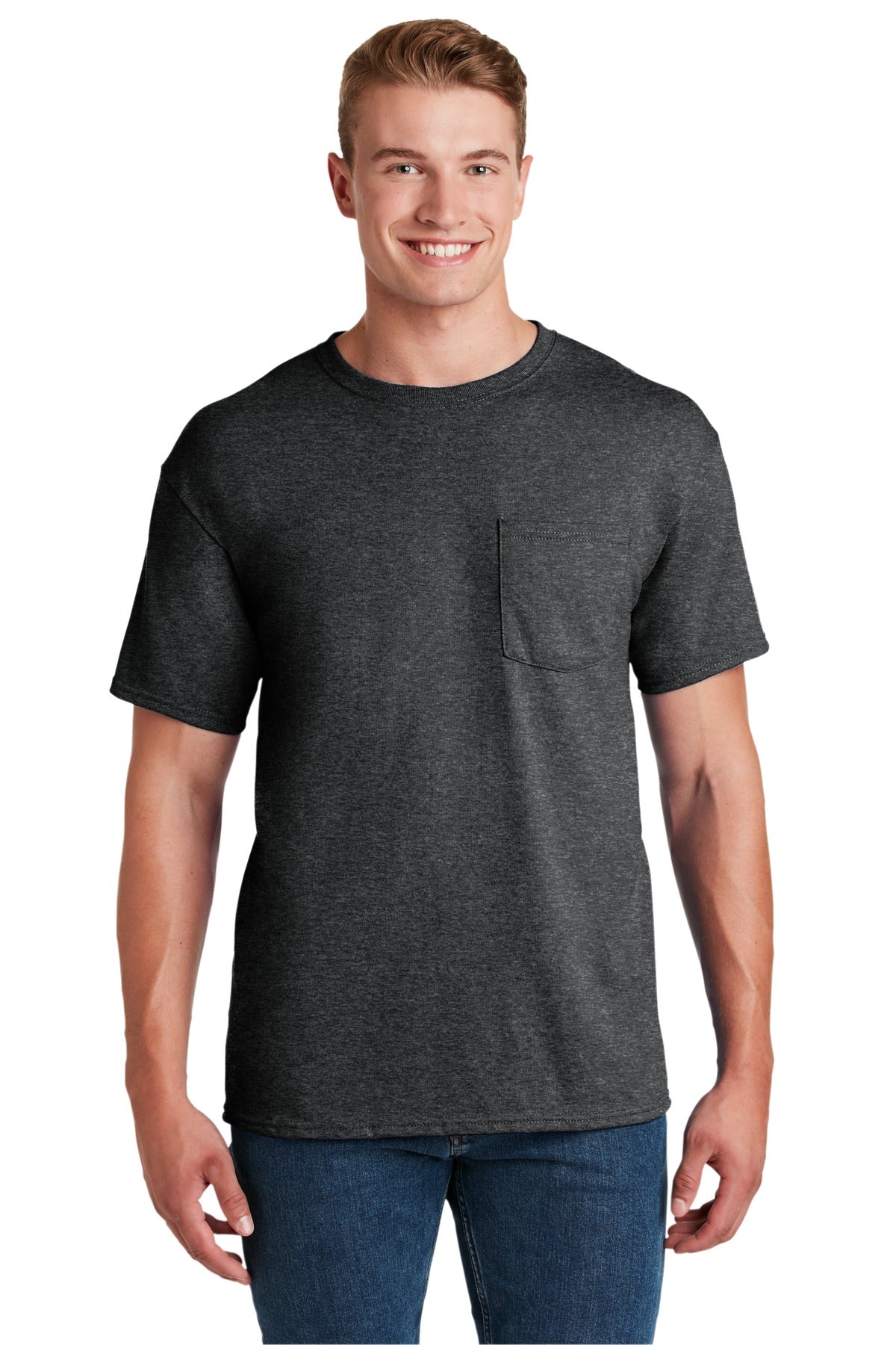 Jerzees® -  Dri-Power® 50/50 Cotton/Poly Pocket T-Shirt.  29MP