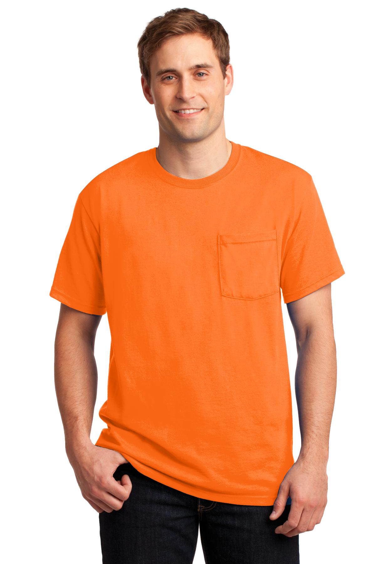 Jerzees® -  Dri-Power® 50/50 Cotton/Poly Pocket T-Shirt.  29MP