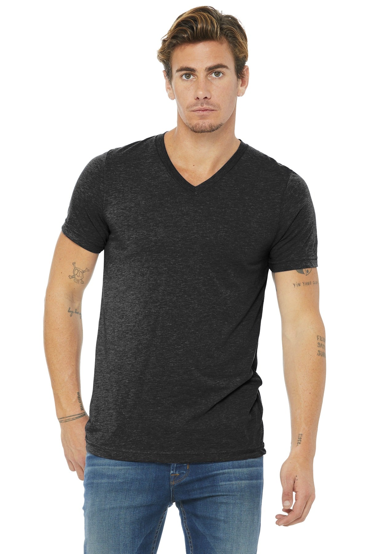 BELLA+CANVAS ® Unisex Triblend Short Sleeve V-Neck Te. BC3415