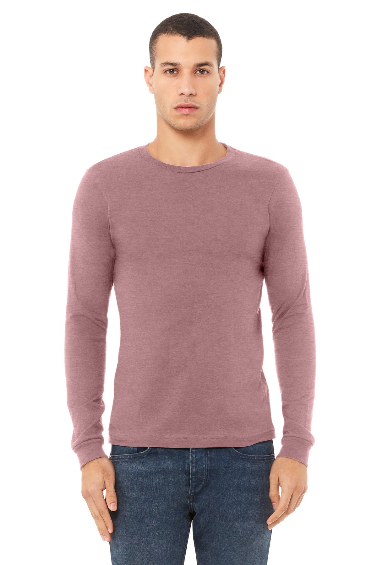 BELLA+CANVAS® Unisex Heather CVC Long Sleeve Tee BC3501CVC