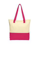 Port Authority® Colorblock Cotton Tote. BG414