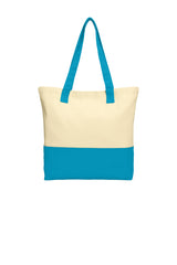 Port Authority® Colorblock Cotton Tote. BG414