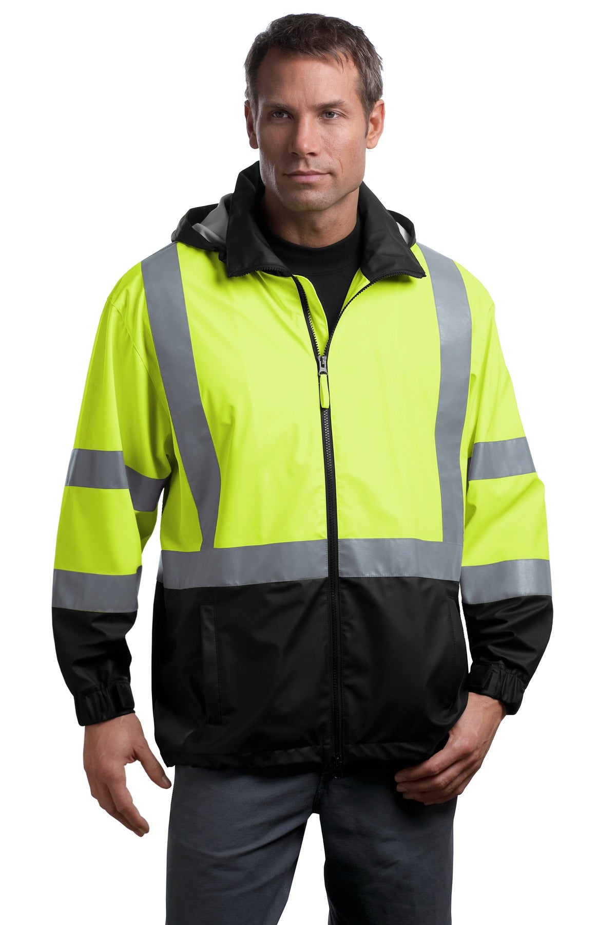 CornerStone® - ANSI 107 Class 3 Safety Windbreaker. CSJ25