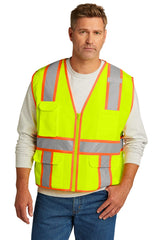 CornerStone ® ANSI 107 Class 2 Surveyor Zippered Two-Tone Vest. CSV105