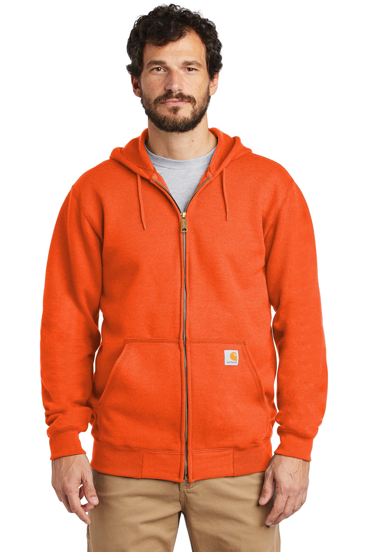 Carhartt ® Midweight Hooded Zip-Front Sweatshirt. CTK122