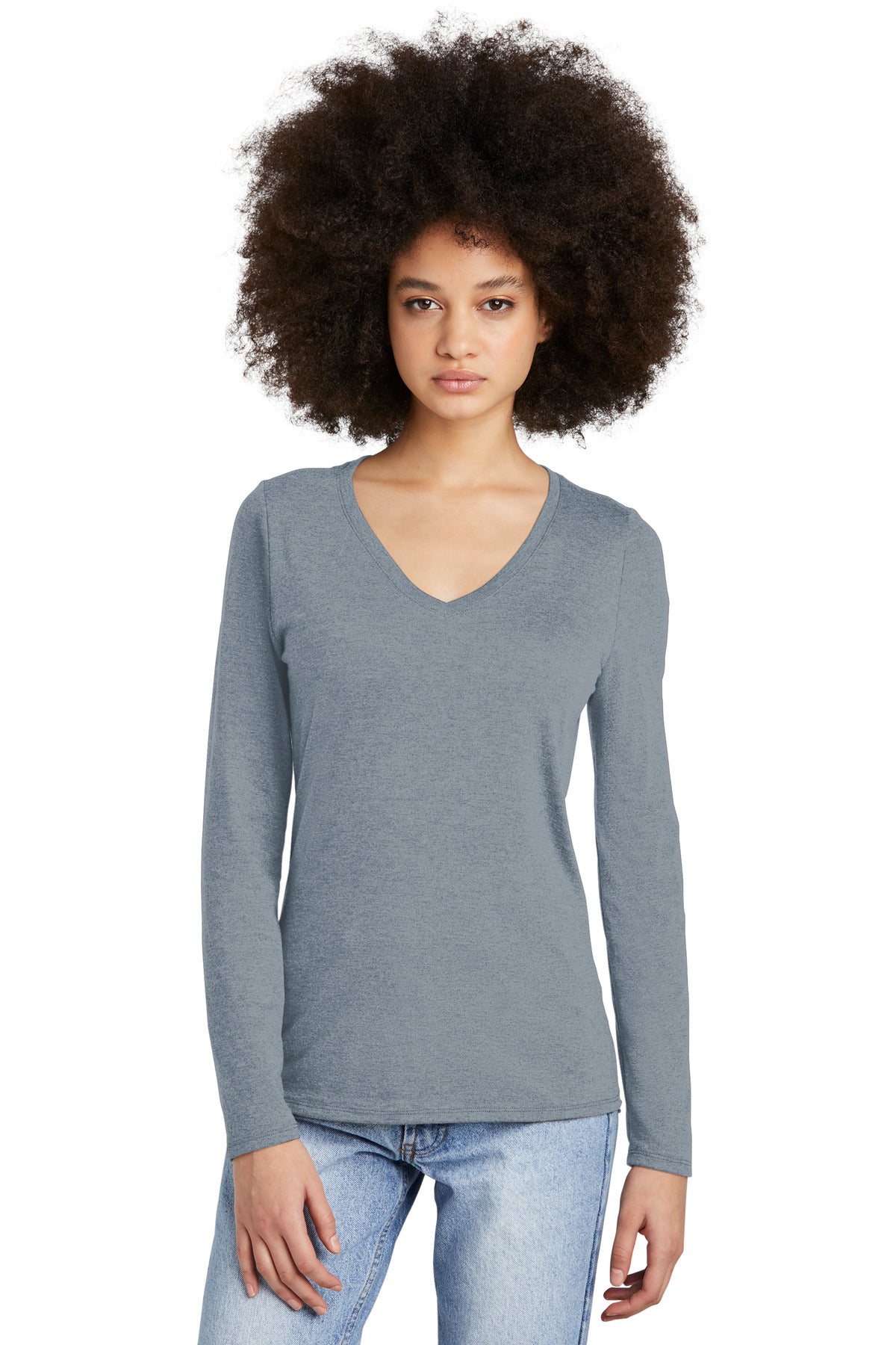 District® Women's Perfect Tri® Long Sleeve V-Neck Tee DT135