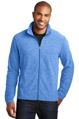 Port Authority® Heather Microfleece Full-Zip Jacket. F235