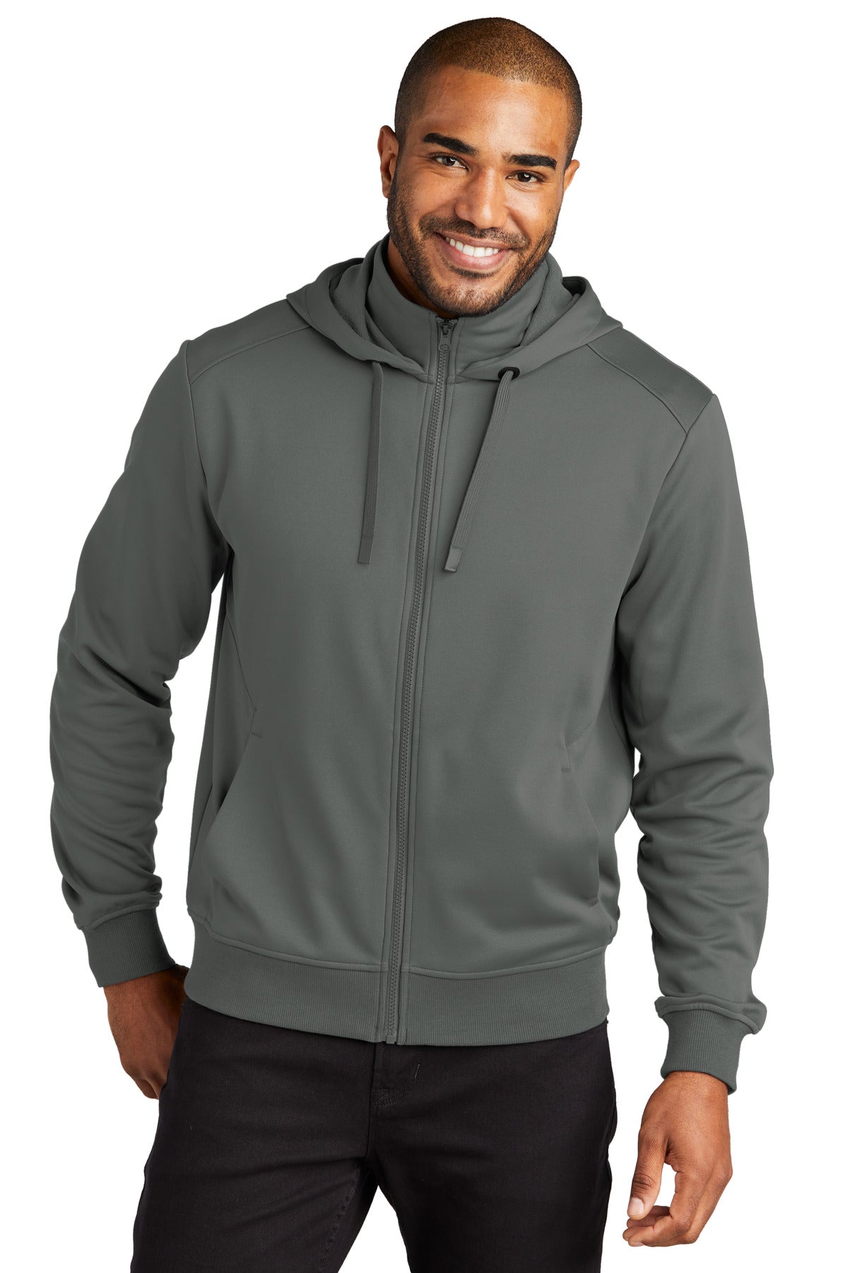 Port Authority® Smooth Fleece Hooded Jacket F814