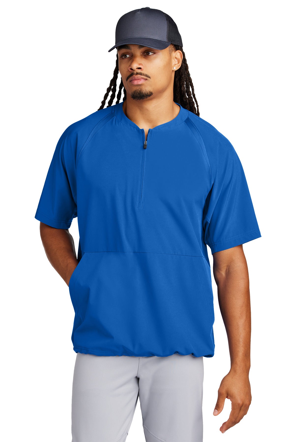 Sport-Tek® Repeat 1/2-Zip Short Sleeve Jacket JST489