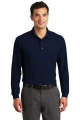 Port Authority® Long Sleeve Silk Touch™ Polo with Pocket.  K500LSP