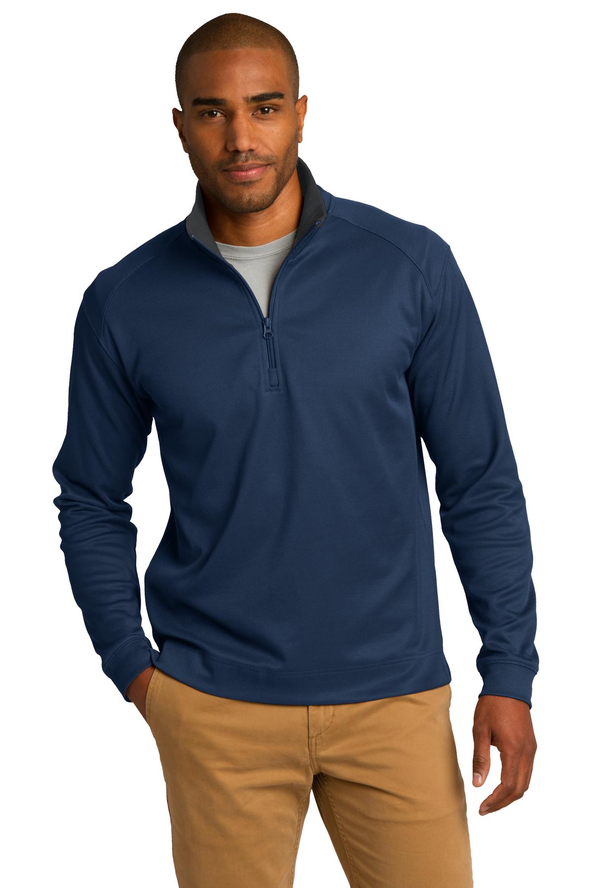 Port Authority® Vertical Texture 1/4-Zip Pullover. K805