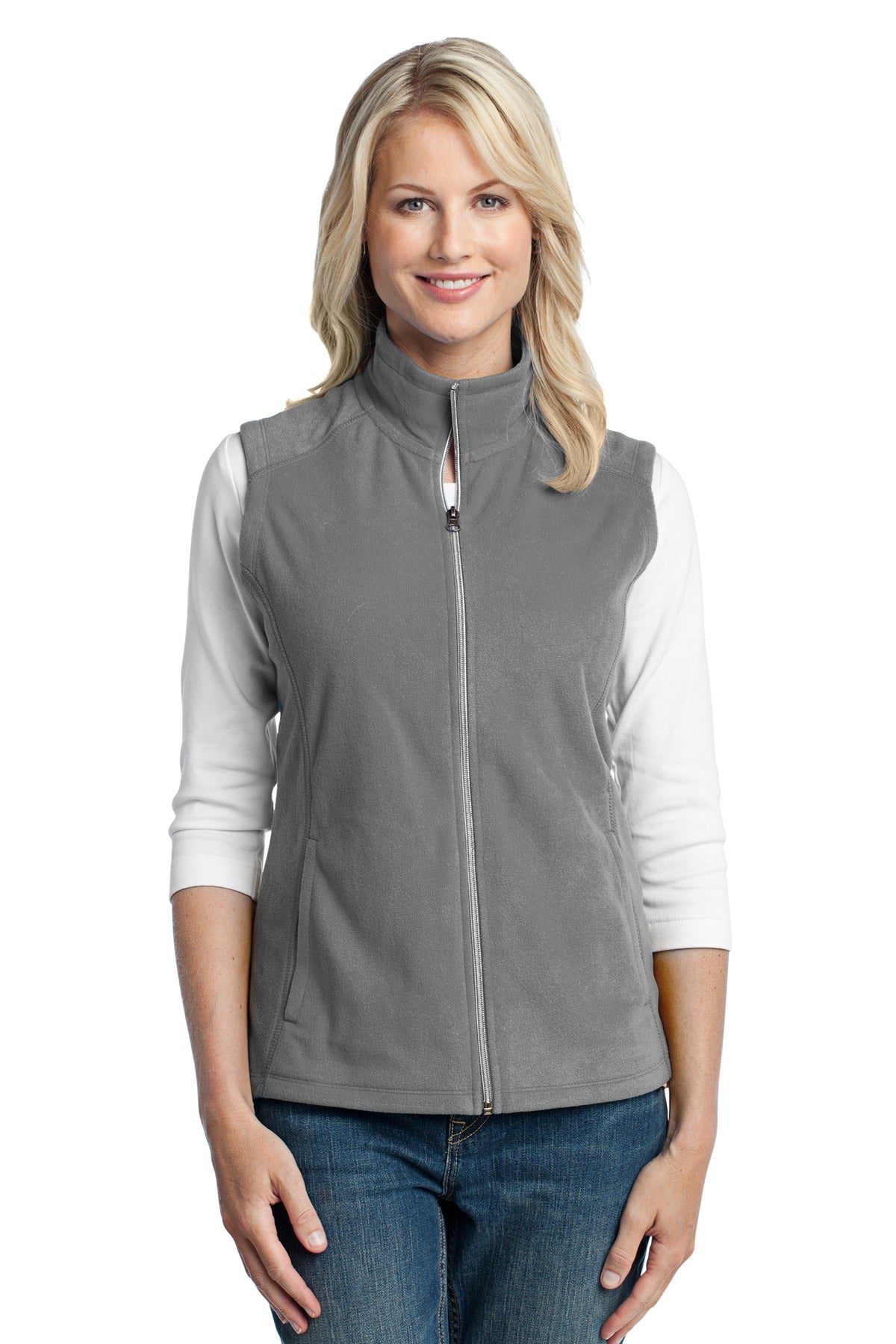 Port Authority® Ladies Microfleece Vest. L226