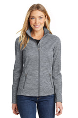 Port Authority® Ladies Digi Stripe Fleece Jacket. L231