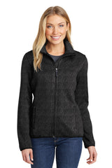 Port Authority® Ladies Sweater Fleece Jacket. L232