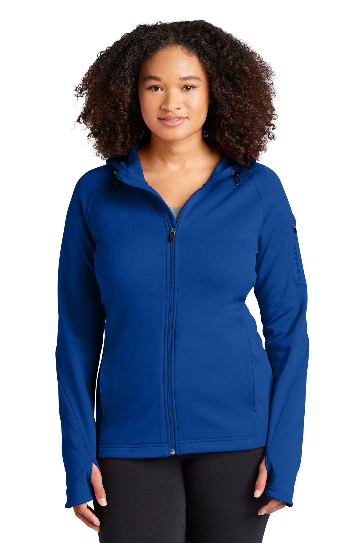 Sport-Tek® Ladies Tech Fleece Full-Zip Hooded Jacket. L248