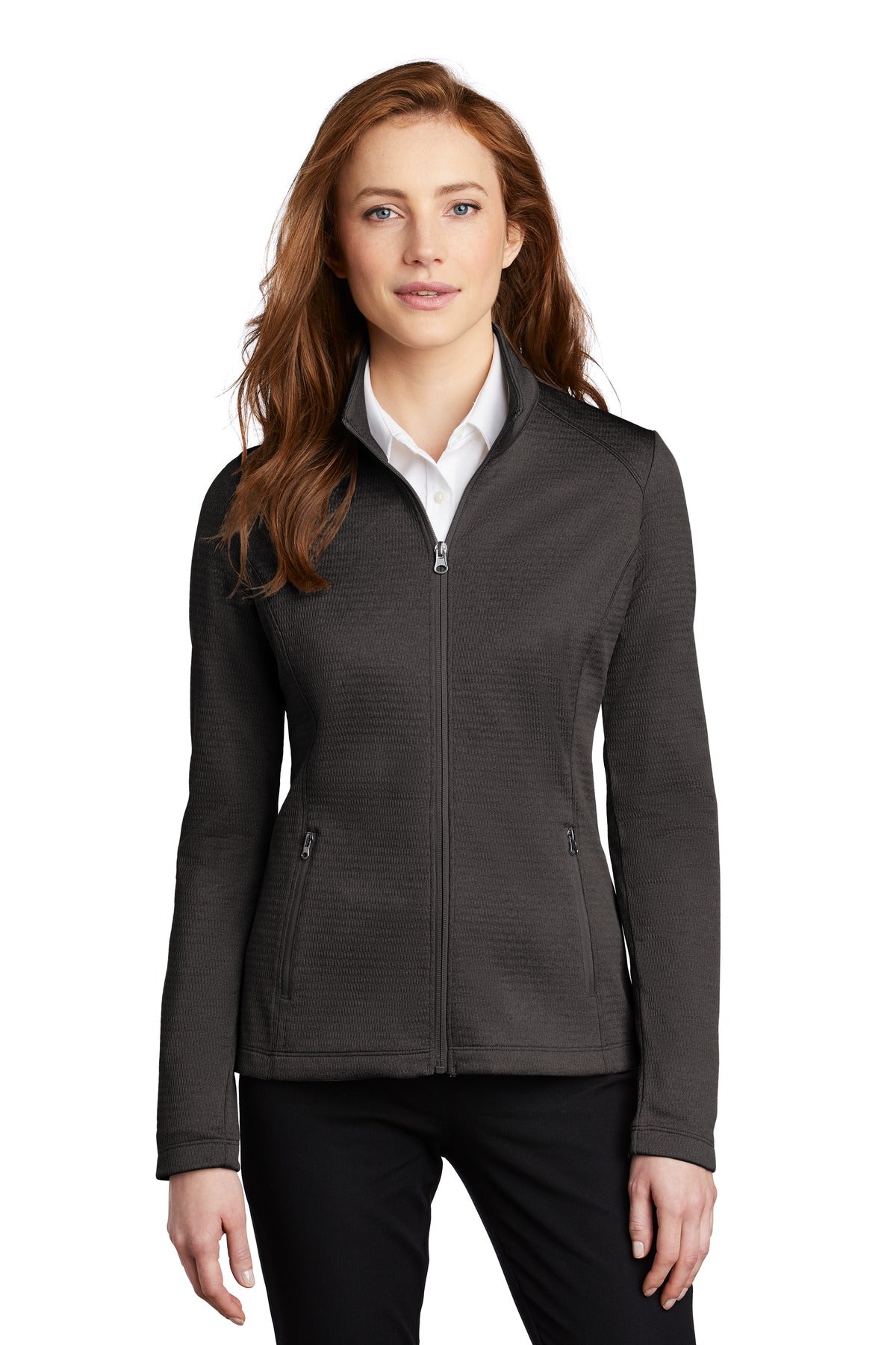 Port Authority ® Ladies Diamond Heather Fleece Full-Zip Jacket L249