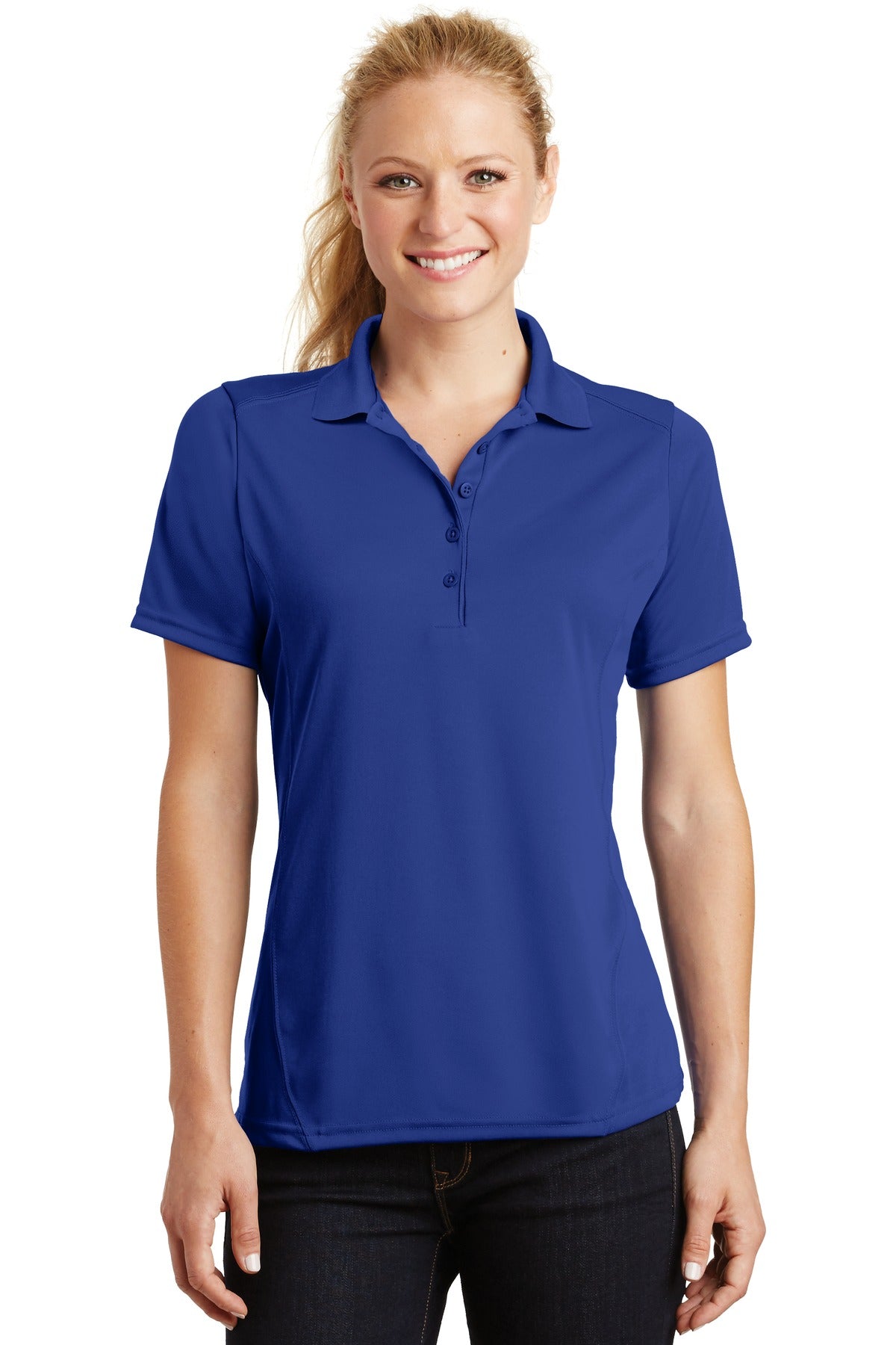 Sport-Tek® Ladies Dry Zone® Raglan Accent Polo. L475