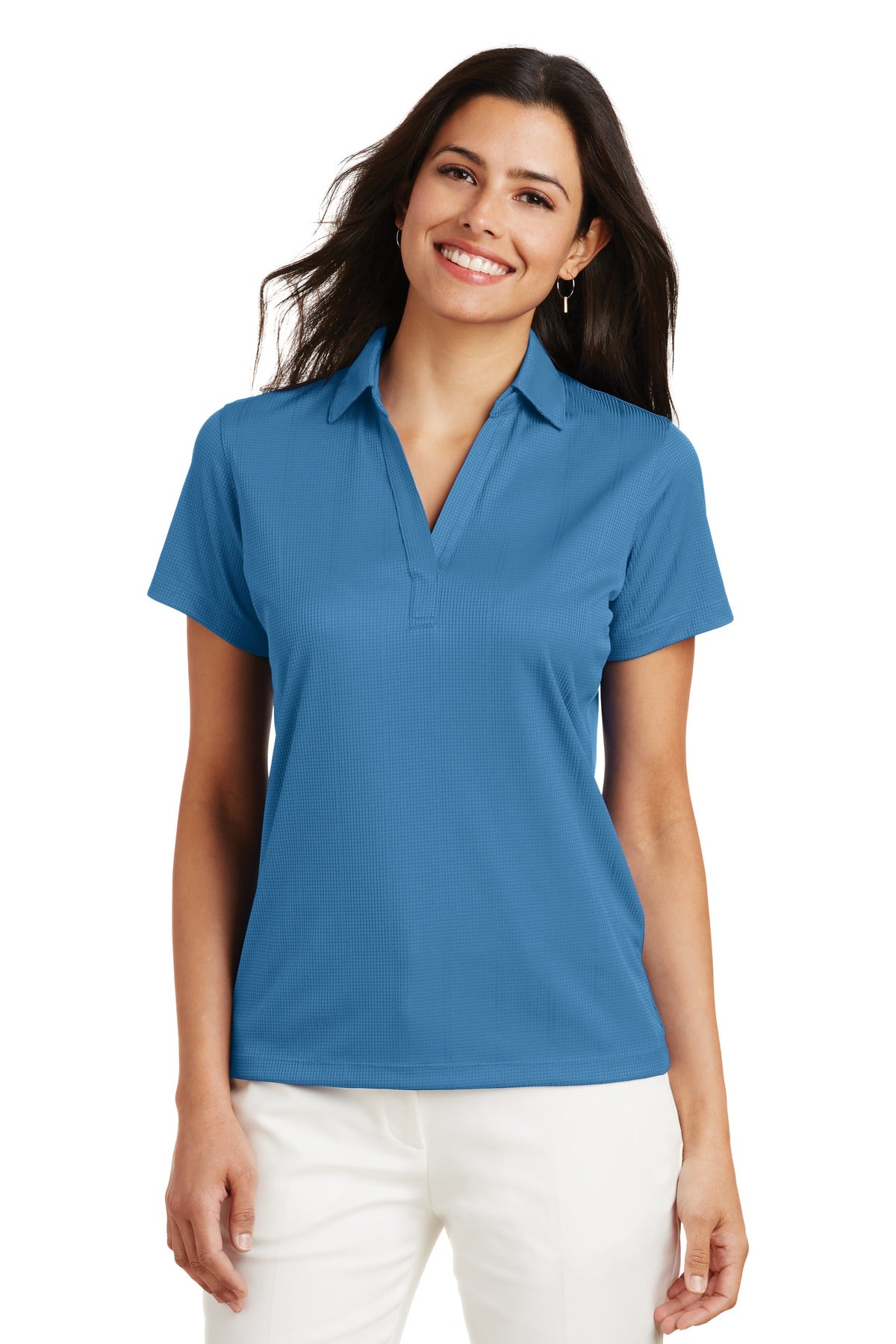 Port Authority® Ladies Performance Fine Jacquard Polo. L528