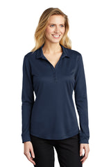 Port Authority ® Ladies Silk Touch ™  Performance Long Sleeve Polo. L540LS