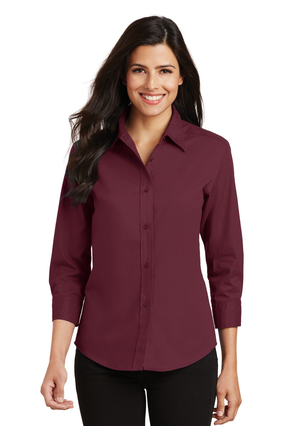 Port Authority® Ladies 3/4-Sleeve Easy Care Shirt. L612