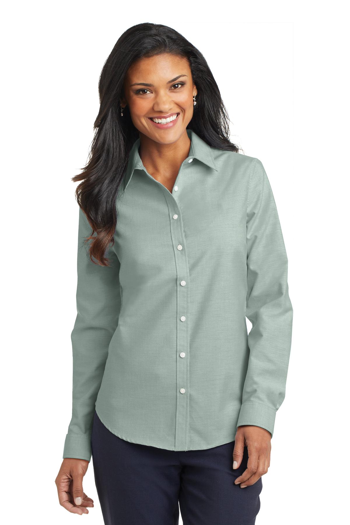 Port Authority® Ladies SuperPro™ Oxford Shirt. L658